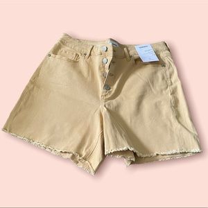 Yellow MIDI Shorts, NWT